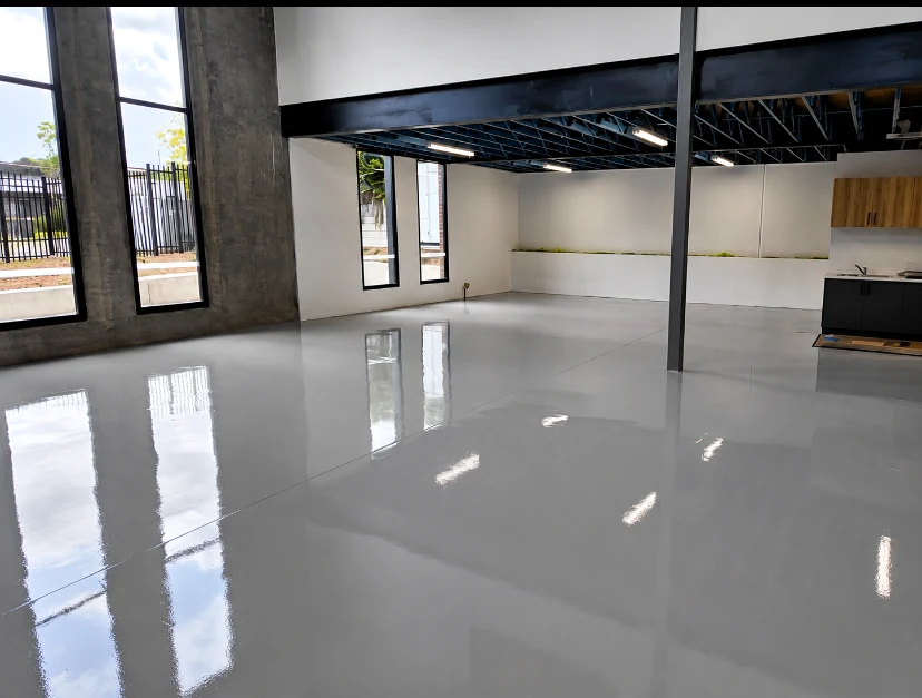RSA Painting completed epoxy flooring project